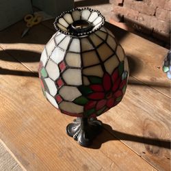 Poinsettia Tea light Lamp Party Lite