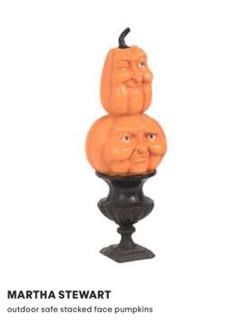MARTHA STEWART STACKED PUMPKIN DECOR