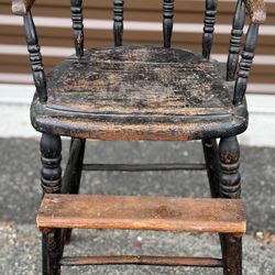 Antique Toddler’s High Chair For Restoration