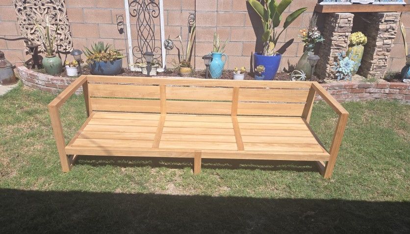 RH Aegean Teak 93" Luxe Sofa Fresh out of wrapper