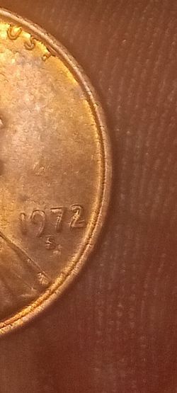 1972  wheat penny uncirculated double die