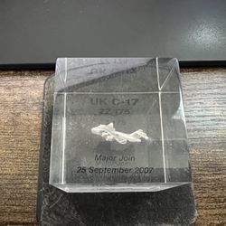 Boeing C-17 UK ZZ175 Paperweight
