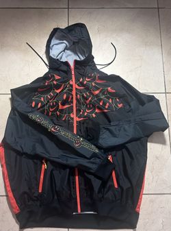 Nike High Viz Orange/ Black Windbreaker Sz XXL X- MAS SALE