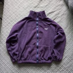 Purple fleece jacket