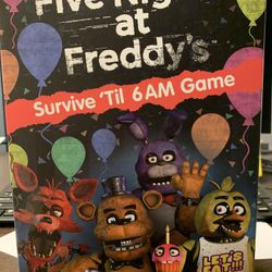Five Nights at Freddy's Board Game SURVIVE TIL 6 AM FNAF Game Funko New In Hand