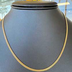 Jewelry Brand New 10k solid yellow gold Miami Cuban link style 16” Chain Necklace 4.6 grams 2mm