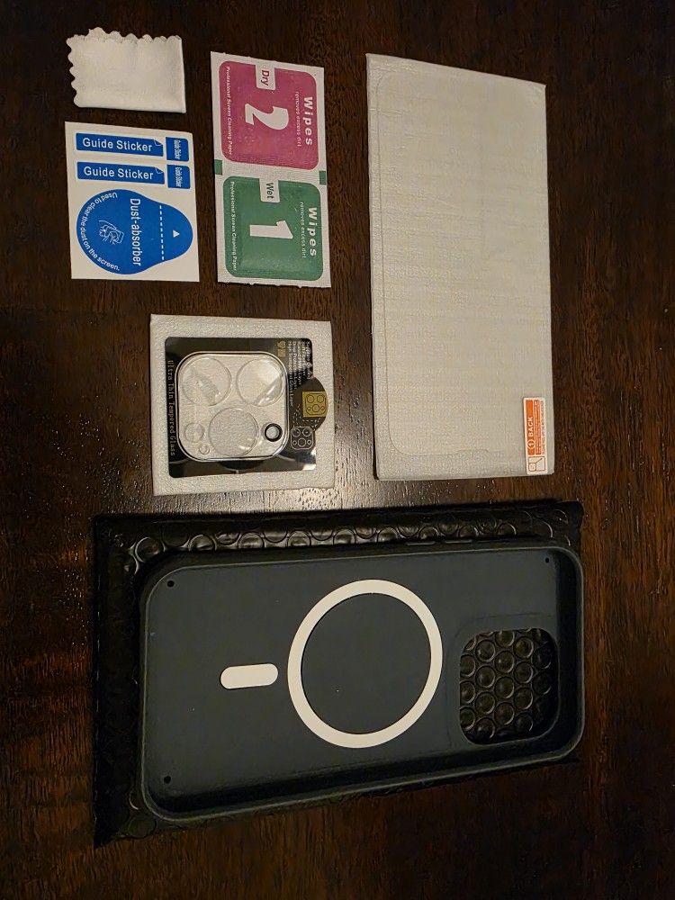 📱 For iPhone 13 Pro – Case + NEW Screen Protector + NEW Camera Lens Protector