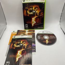 Resident Evil 5 - RE5 (Microsoft Xbox 360, 2010) w/ Manual - Tested CAPCOM RE5