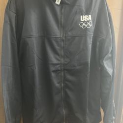 United States Olympic Committee Team USA Sz 2XL Full Zip Up Spring Jacket