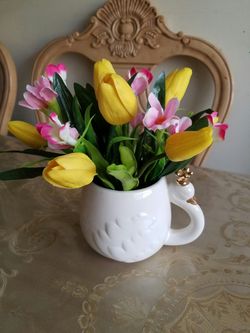 Arreglo de flores Artificiales/ artificial flower arrangement