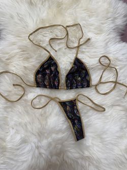 New one size metallic bikini y2k festival rave outfit raver dancer li