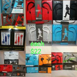 Bluetooth wireless headphones/earphones rechargeable