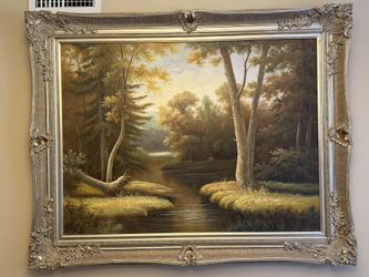 Large Hand Painted Landscape Painting / Picture