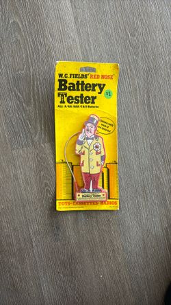 Vintage WC Fields Red Nose Battery Tester New On Package 