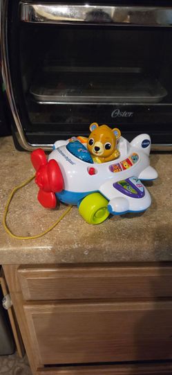 VTech Pull-Along Bear Airplane Toy