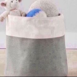 NEW With Tags Retired Pottery Barn Canvas Colorblock Tote/ Toy Dump $60