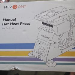 HTVRONT Hat Press Machine - Hat Press Heat Machine for Caps with 2 Platens