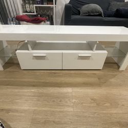 White TV Living Room Stand