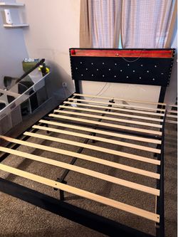 Black Queen size bed frame