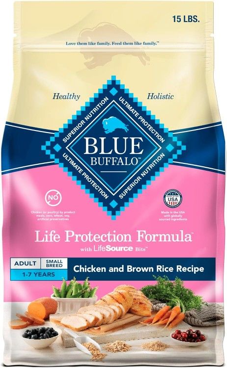Blue Buffalo Life Protection Small Breed, Chicken & Rice, 15 lb, Dry Dog Food