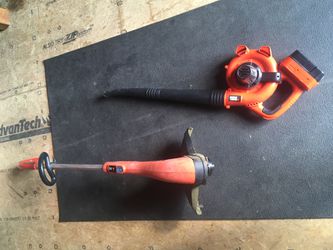 Black and decker blower and Weedeater