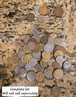Vintage Foreign Coin Lot - 50+ Piece Historical Collection