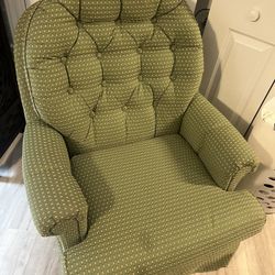 Green Swivel Rocking Chair