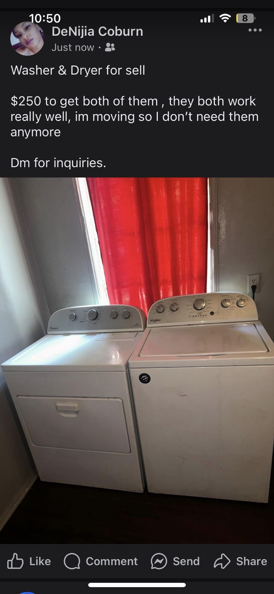 Washer and Dryer