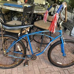 Vintage Blue Stingray Bicycle