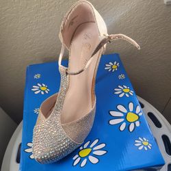 Gold High Heels
