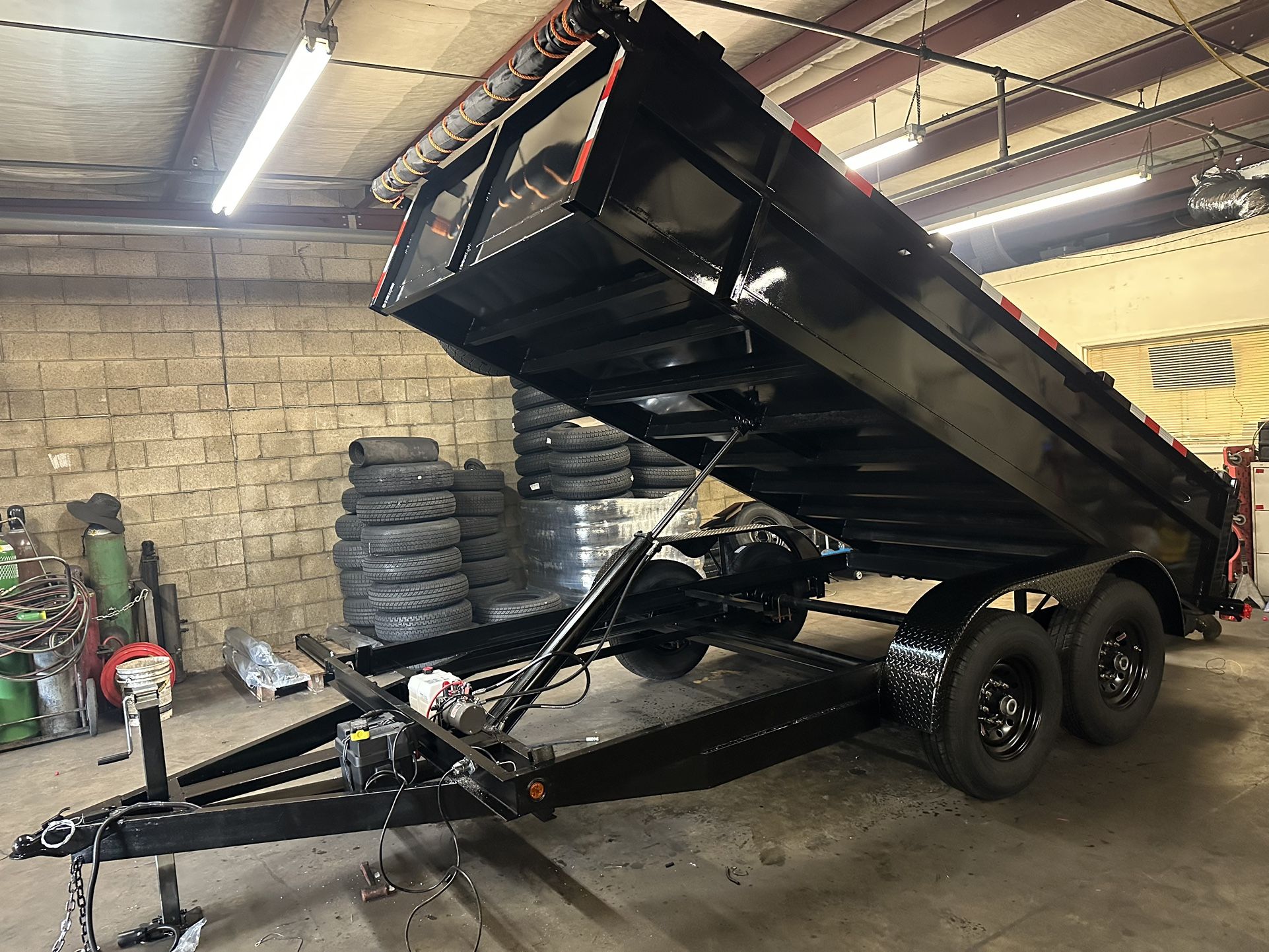 8x14x2 dump trailer Bobcat Kit 7k Axles