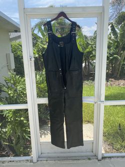 Men’s Hienz Gerrick Leather  Overalls Size 40 Like New 