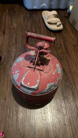 Red Metal Gas Can