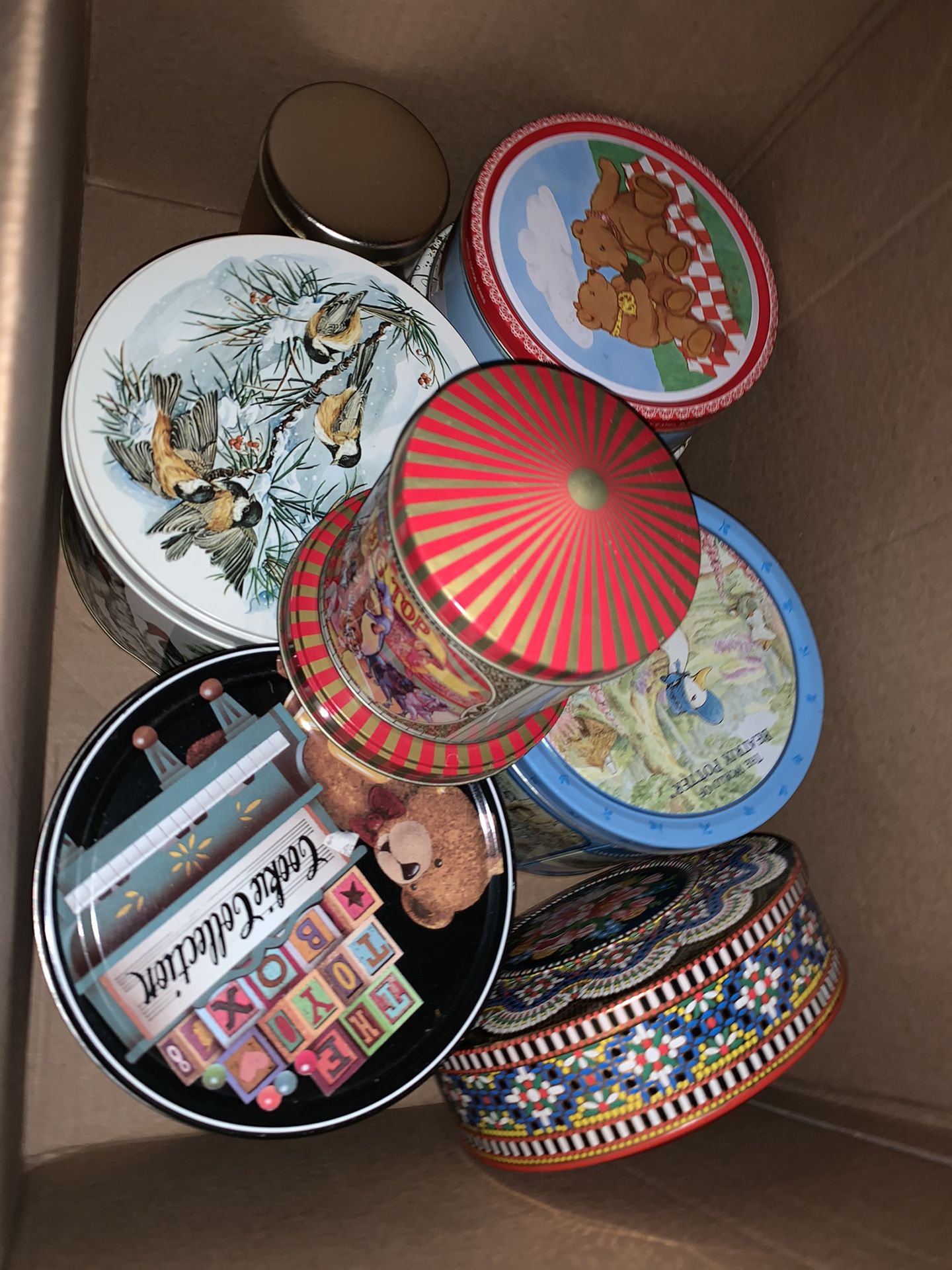Lot Of Assorted Decorative Tins