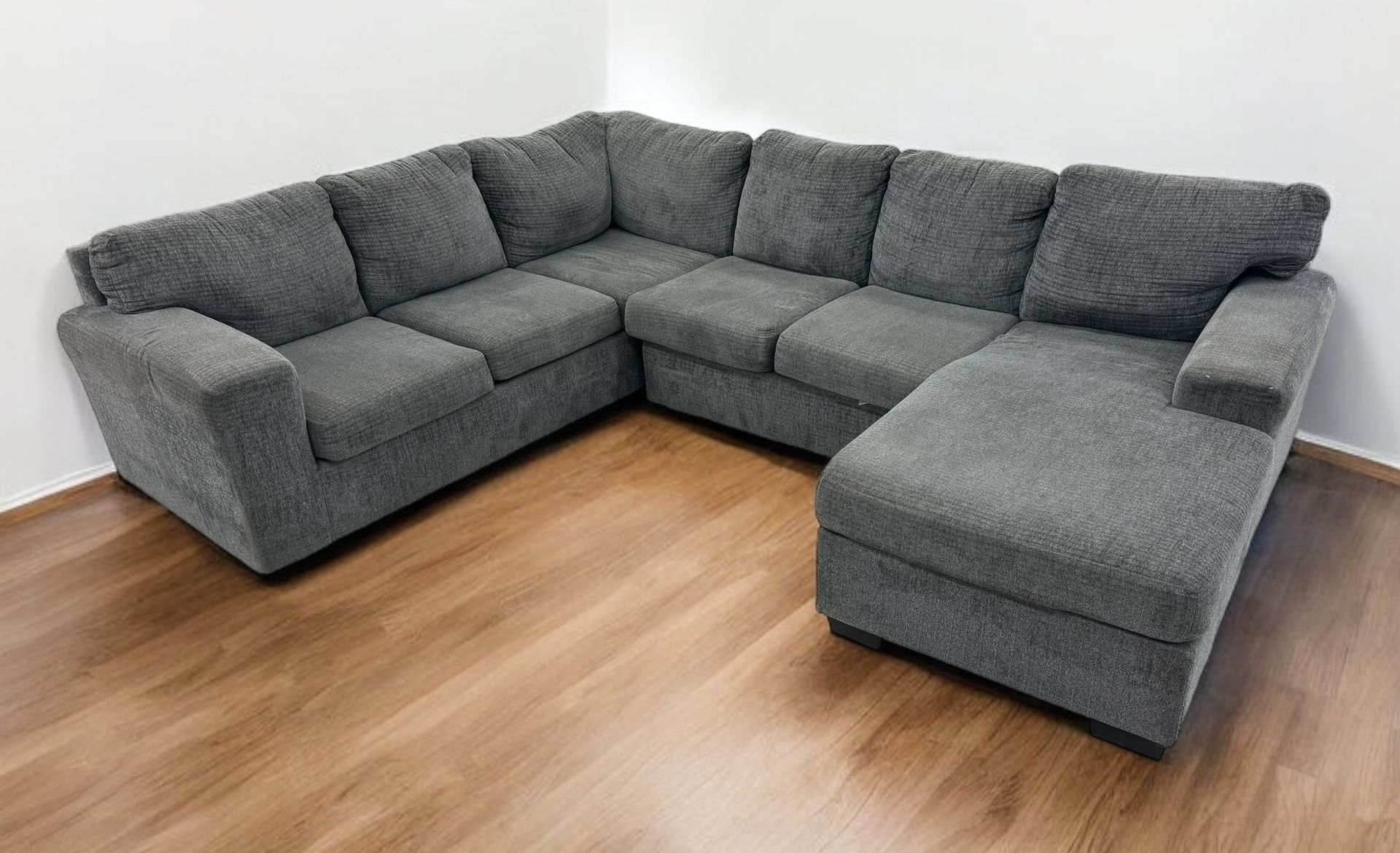 Smoke Grey Sectional Couch… Delivery Available!