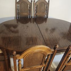 Free classic style dining set. 61in 41in