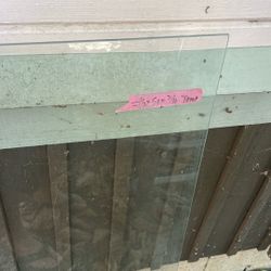 Tempered Glass, 27-1/2” X 50” X 3/16”