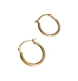 10k gold hoops