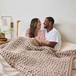 Nuzzie weighted blanket king coastal sand