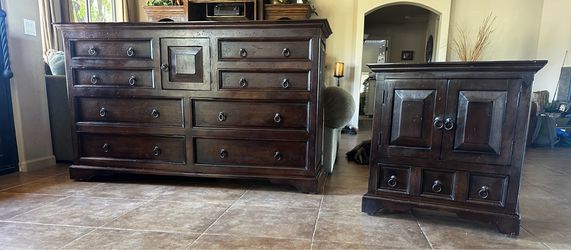 Solid wood dresser and nightstand