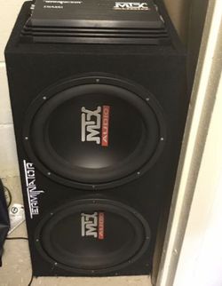 Mtx terminator double 12inch car speakers