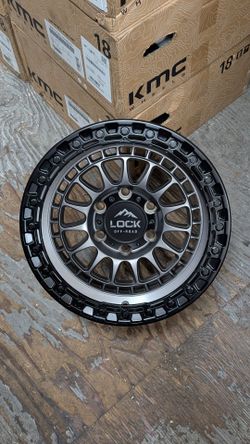 17x8.5 Lock Off-road Mojave Matte Grey w/ Matte Black Ring 6x139.7 25mm offset