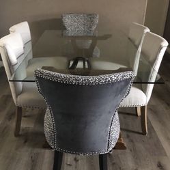 Rectangular Glass Dining Table Top