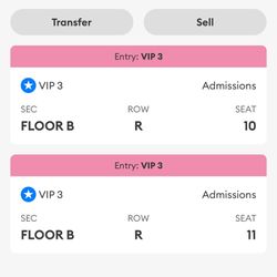 2 VIP Rauw Alejandro Tickets 