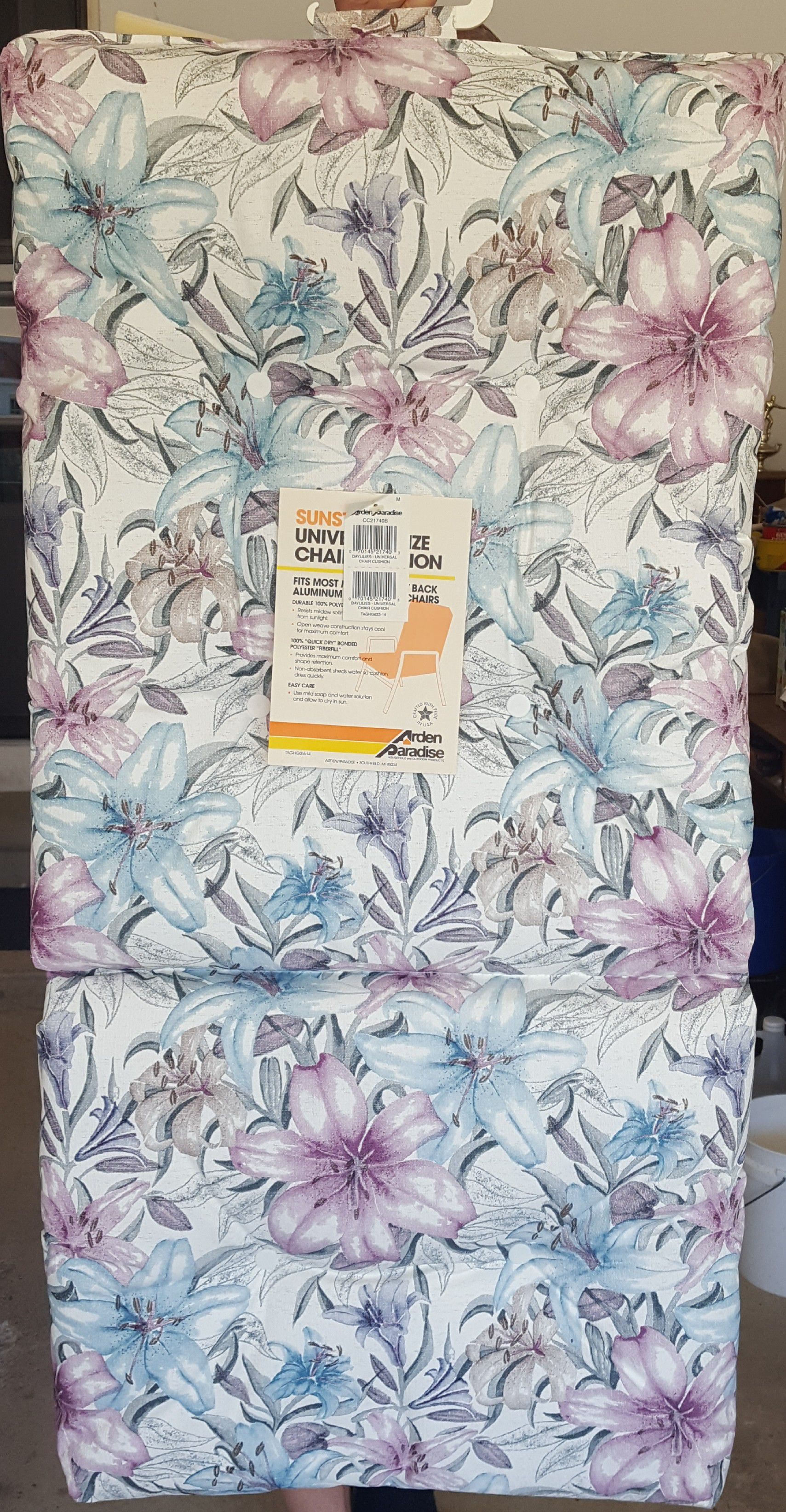 Arden Paradise Chair Cushions 42"x21" Set of Two for $20🌞