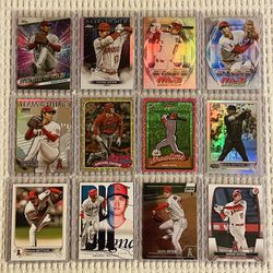 Shohei Ohtani 12 Card Baseball Lot! Parallels, Refractors, Short Prints, Variations & More!