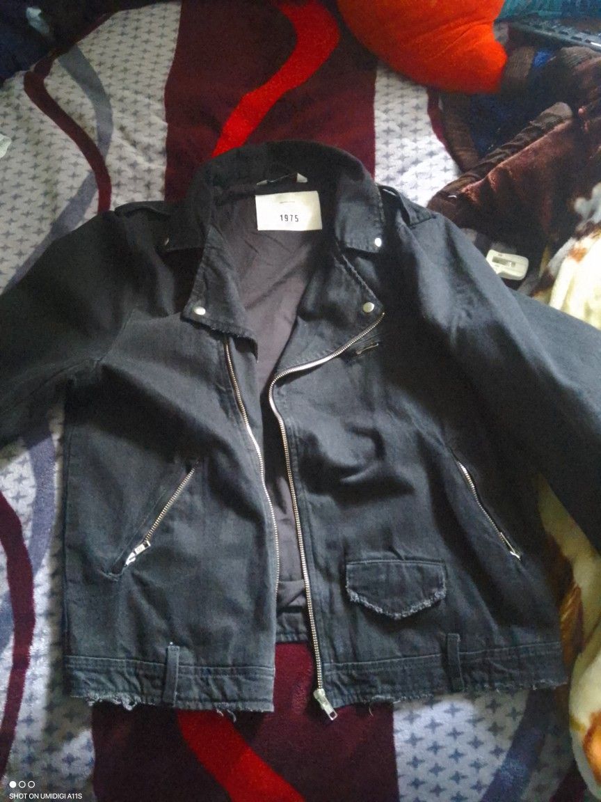 Zara For Men Zip Up Denim Jacket XL 