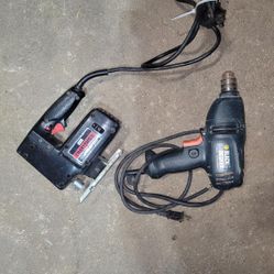 Drill and jigsaw