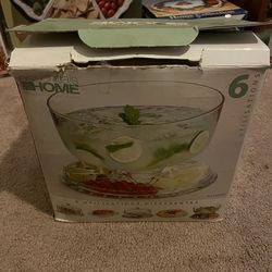 Essentials for the Home 6 way Glass Bowl/Container