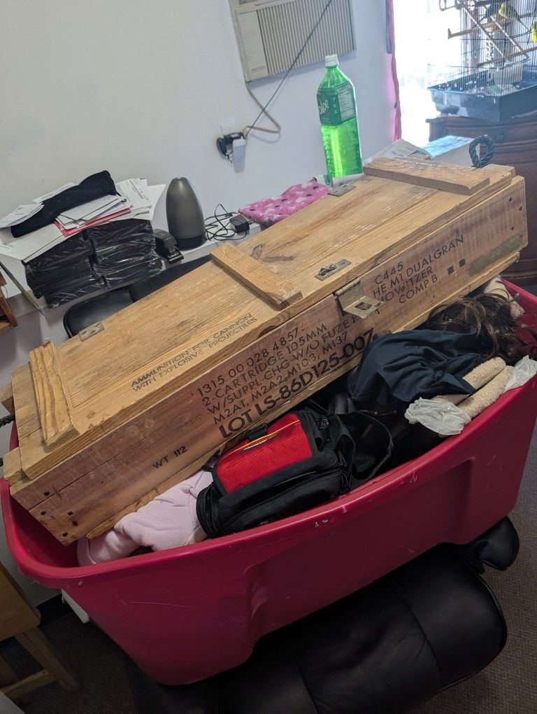 Old Ammunition Box Pure Wood